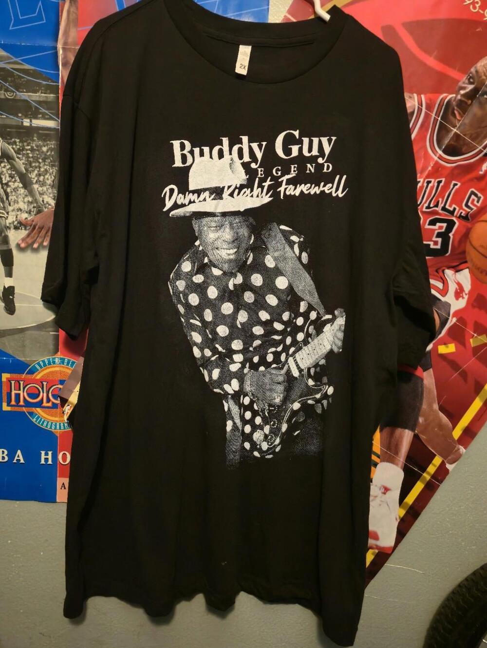 BUDDY GUY THE LEGENDARY GUITARIST DAMN RIGHT FAREWELL TOUR MUSIC T SHIRT XXL 🔥
